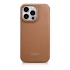 iCarer CE Premium Leather Folio Case iPhone 14 Pro Magnetic Flip Leather Folio Case MagSafe braun (WMI14220714-BN)