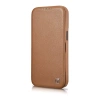 iCarer CE Premium Leather Folio Case skórzane etui iPhone 14 Plus z klapką magnetyczne MagSafe brązowy (WMI14220715-BN)