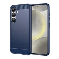 Etui silikonowe Carbon Case na iPhone 16e - niebieskie
