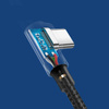 Ugreen kątowy kabel przewód USB - USB Typ C Quick Charge 3.0 QC3.0 3 A 2 m szary (US176 20857)