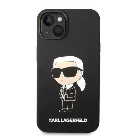 Karl Lagerfeld Silicone NFT Ikonik - Etui iPhone 14 Plus (czarny)