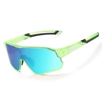 Rockbros 14110009006 polarisierte Fahrradbrille für Kinder von 8–14 Jahren – hellgrün
