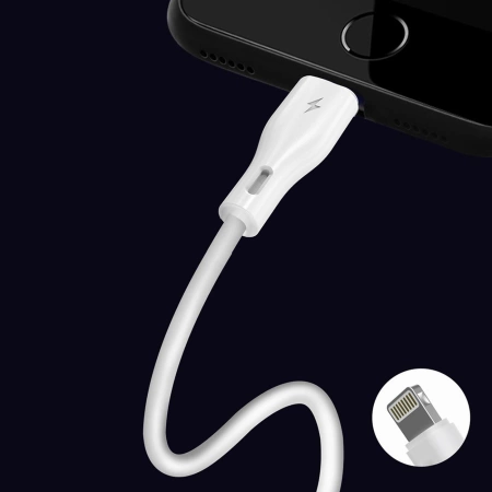 Dudao przewód kabel USB / Lightning 5A 1m biały (L2L 1m white)