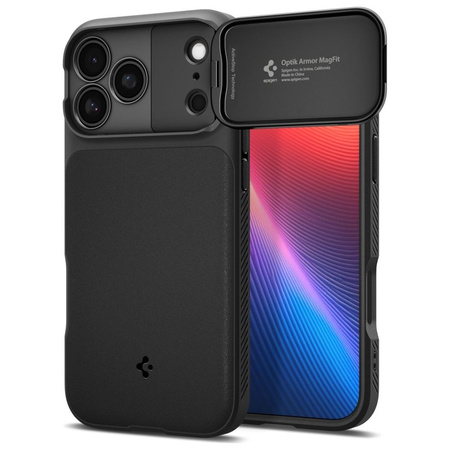 SPIGEN futerał OPTIK ARMOR MAG do IPHONE 17 Pro Max black