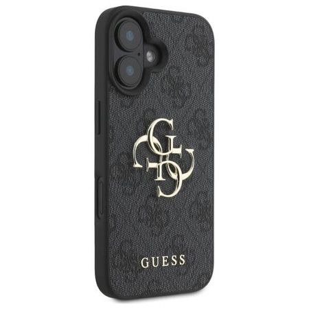Original Handyhülle IPHONE 16 PLUS Guess Hardcase 4G Big Logo (GUHCP16M4GMGGR) schwarz