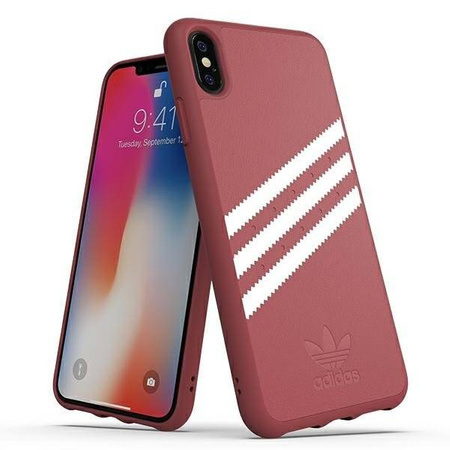 Adidas OR Moulded PU SUEDE iPhone Xs Max różowy/pink 32821
