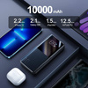 Power Bank 10000mAh 22.5W 2xUSB QC3.0 + USB-C PD3.0 + Micro USB External Battery Fast Charge JOYROOM JR-QP191 black