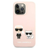 Karl Lagerfeld KLHCP13XSSKCI iPhone 13 Pro Max 6,7" hardcase jasno różowy/light pink Silicone Karl & Choupette