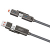 XO kabel NB275 4w1 USB-C - Lightning + USB + USB-C 60W 1,0m szary