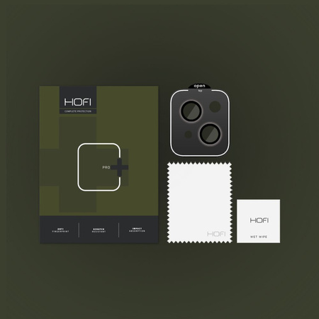 Osłona Aparatu APPLE IPHONE 15 / 15 PLUS HOFI CamRing Pro+ czarne