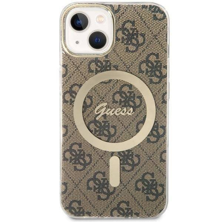 Guess GUHMP14MH4STW iPhone 14 Plus 6.7" Braun/Braun Hardcase 4G MagSafe
