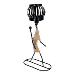 Świecznik dekoracyjny metalowy ART DECO Africa wzór E IALC-1