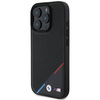Original Case IPHONE 16 PRO BMW Hardcase M Perforated Tricolor Line MagSafe (BMHMP16L23PUPDK) black