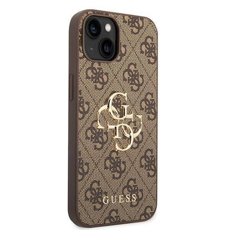 Guess GUHCP15S4GMGBR iPhone 15 6,1" braun/braunes Hardcase 4G Big Metal Logo