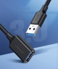 Ugreen cable cord extension adapter USB 3.0 (female) - USB 3.0 (male) 2 m black (US129 10373)