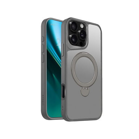 Nakładka Etteri Matt Mag Ring do iPhone 17 szara