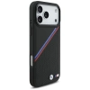 Etui BMW M Tricolor Metal Logo MagSafe do iPhone 17 Pro Max - czarne