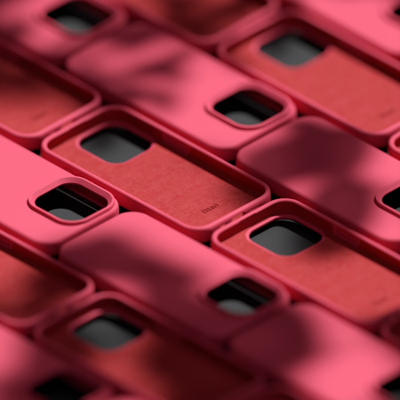 Nakładka Etteri Silicone Case do iPhone 15 6,1" malinowa