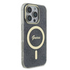 Original Handyhülle IPHONE 16 PRO MAX Guess Hardcase IML 4G MagSafe (GUHMP16XH4STK) schwarz