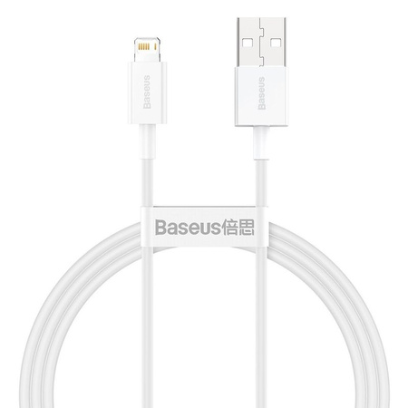 Baseus Superior kabel USB - Lightning 2,4A 1 m Biały (CALYS-A02)