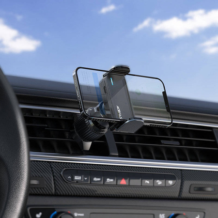 Acefast car automatic phone holder on the ventilation grille black (D9 black)