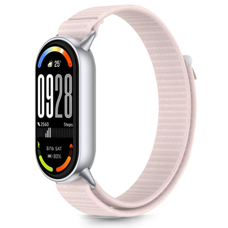 TECH-PROTECT NYLON STRIPE XIAOMI SMART BAND 8 / 9 / 10 / NFC PINK/GREY