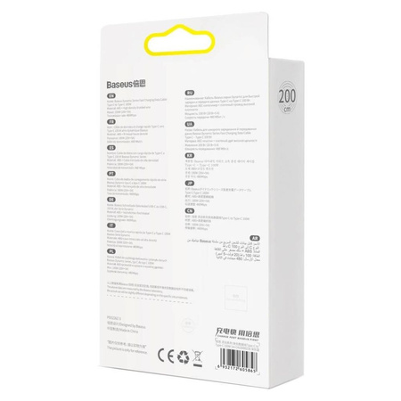 Baseus Dynamic Series Schnellladedatenkabel Typ-C auf Typ-C 100W 2m Schiefergrau