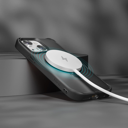 Nakładka Etteri Matt Mag Ring do iPhone 14 6,1" czarna