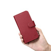 iCarer Wallet Case 2in1 etui iPhone 14 Pro Max skórzany pokrowiec z klapką Anti-RFID czerwony (WMI14220728-RD)