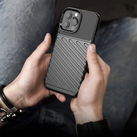Thunder Case Flexibel Robuste Panzer Handyhülle TPU Schutzhülle für iPhone 13 Pro Max blau