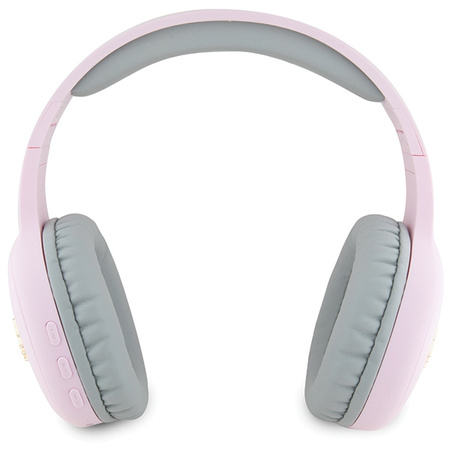 Hello Kitty słuchawki nauszne Bluetooth HKBHA1BKHLMP różowe/pink Metal Logo