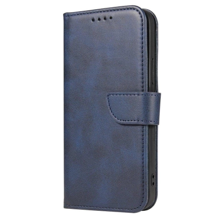 Magnethülle Elegante Hülle Flip Cover für Poco M4 Pro 5G Blau