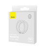 Baseus Halo Series Magnetring (2 Stück / Packung) silber (PCCH000012)