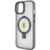 Ferrari FEHMP15SUSCAK iPhone 15 6,1&quot; schwarz/schwarz Hardcase Ring Stand 2023 Collection MagSafe
