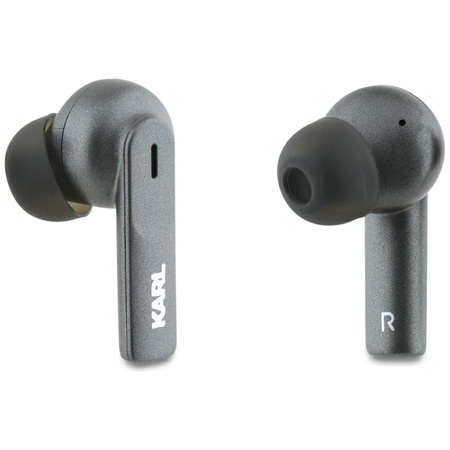 Karl Lagerfeld słuchawki bezprzewodowe TWS ANC ENC METAL PRINTED LOGO czarne