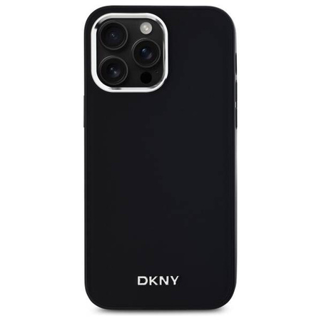Original Case IPHONE 14 PRO MAX DKNY Hardcase Plain Logo MagSafe (DKHMP14XPSCMCLK) black