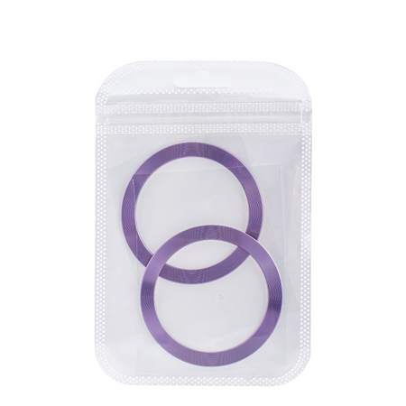 Metal Ring (2szt.) jasnofioletowy