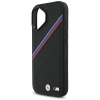 Etui BMW M Tricolor Metal Logo MagSafe do iPhone 17 - czarne