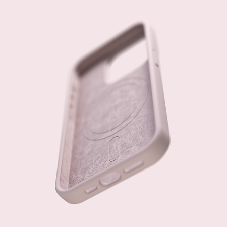 Nakładka Etteri Silicone Mag do iPhone 12 / 12 Pro 6,1" jasnoróżowa