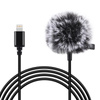 Microphone Puluz with clip PU426 1.5m 3.5mm Lightning