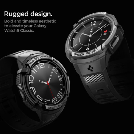 Spigen RUGGED ARMOR "PRO" GALAXY Watch 6 CLASSIC (47MM) MATTE BLACK