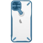 Nillkin Cyclops Case Eine strapazierfähige Hülle mit einer Kameraabdeckung und einem faltbaren Ständer für das iPhone 13 blau