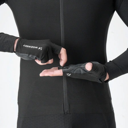 Rękawiczki rowerowe Wozinsky WRR-01XL rozmiar XL - czarne