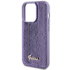 Etui Guess Sequin Script Metal na iPhone 15 Pro - fioletowe