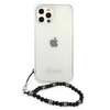 Guess GUHCP12MKPSBK iPhone 12/12 Pro 6,1" Transparent hardcase Black Pearl