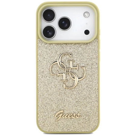 Guess Fixed Glitter Big 4G case for iPhone 17 Pro - gold