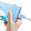 Baseus Crystal Shine Series Fast Charging Data Cable Type-C to Type-C 100W 1.2m Purple