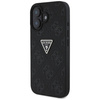 Case IPHONE 16 Guess Hot Stamp 4G Pattern Triangle Metal Logo black