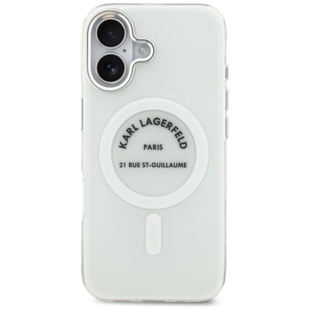Karl Lagerfeld IML Karl RSG Logo MagSafe Case für iPhone 17 - Transparent