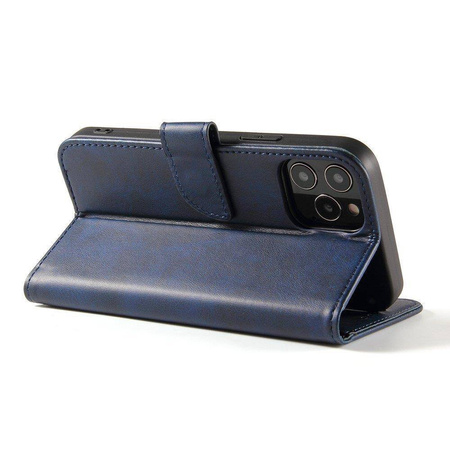 Magnet Case elegancki futerał etui pokrowiec z klapką i funkcją podstawki Samsung Galaxy A13 5G niebieski